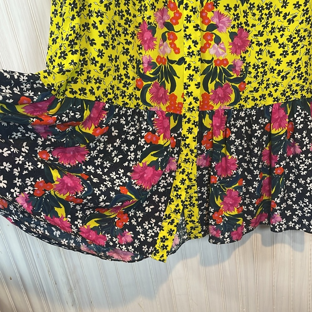 SALONI RUFFLE TILY DRESS SILK 6 - Picture 2 of 6